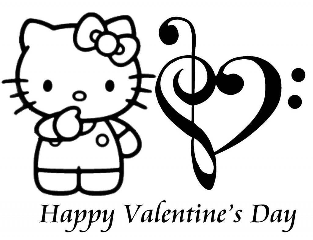 Plansa de colorat cu Hello Kitty 38 61